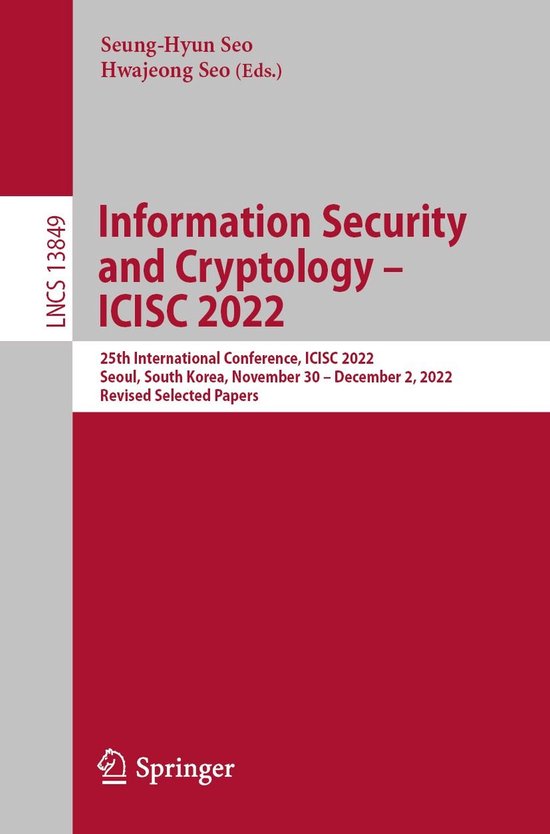 Springer Nature Proceedings Computer Science - Information S ... - cover