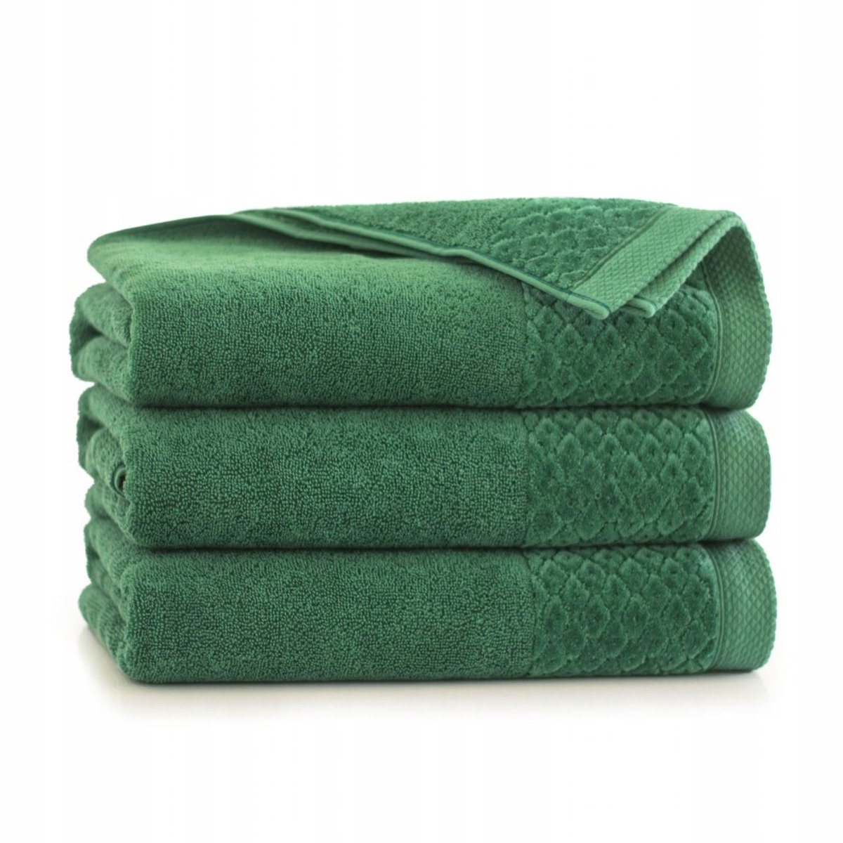 Zwoltex Primavera Handdoek 70x140 cm - Egyptisch Katoen, Groen