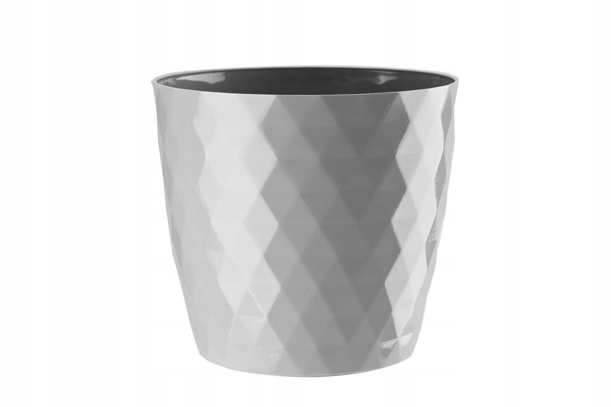 Doniczka Cristal Grijs 18 cm - Stijlvolle Plantenbak voor Binnen en Buiten