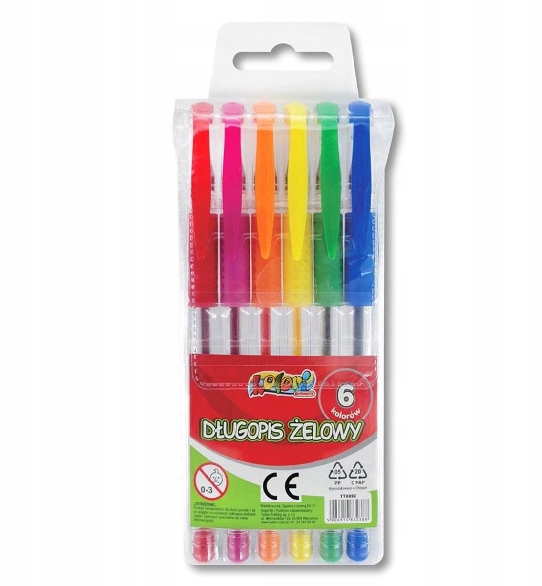 Penmate Gelpennen Set - 6 Kleuren, 0.7mm, Ideaal voor School & Kantoor