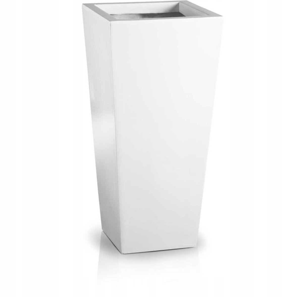 Moderne Witte Glasvezel Plantenbak 30x67cm - Duurzaam & Vorststandistig