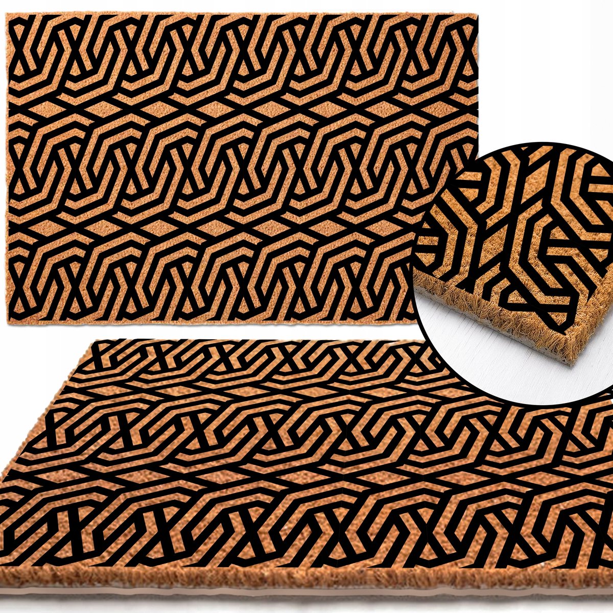 Kokos Wycieraczka 40x60 cm - Naturalne Włókno, antislip, diverse ontwerpen