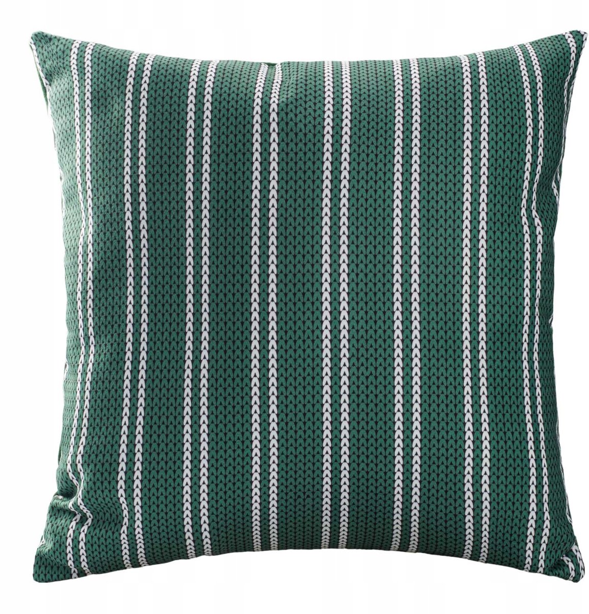 Decoratieve Kussenhoes 43x43cm Zacht Velvet Groen Gestreept