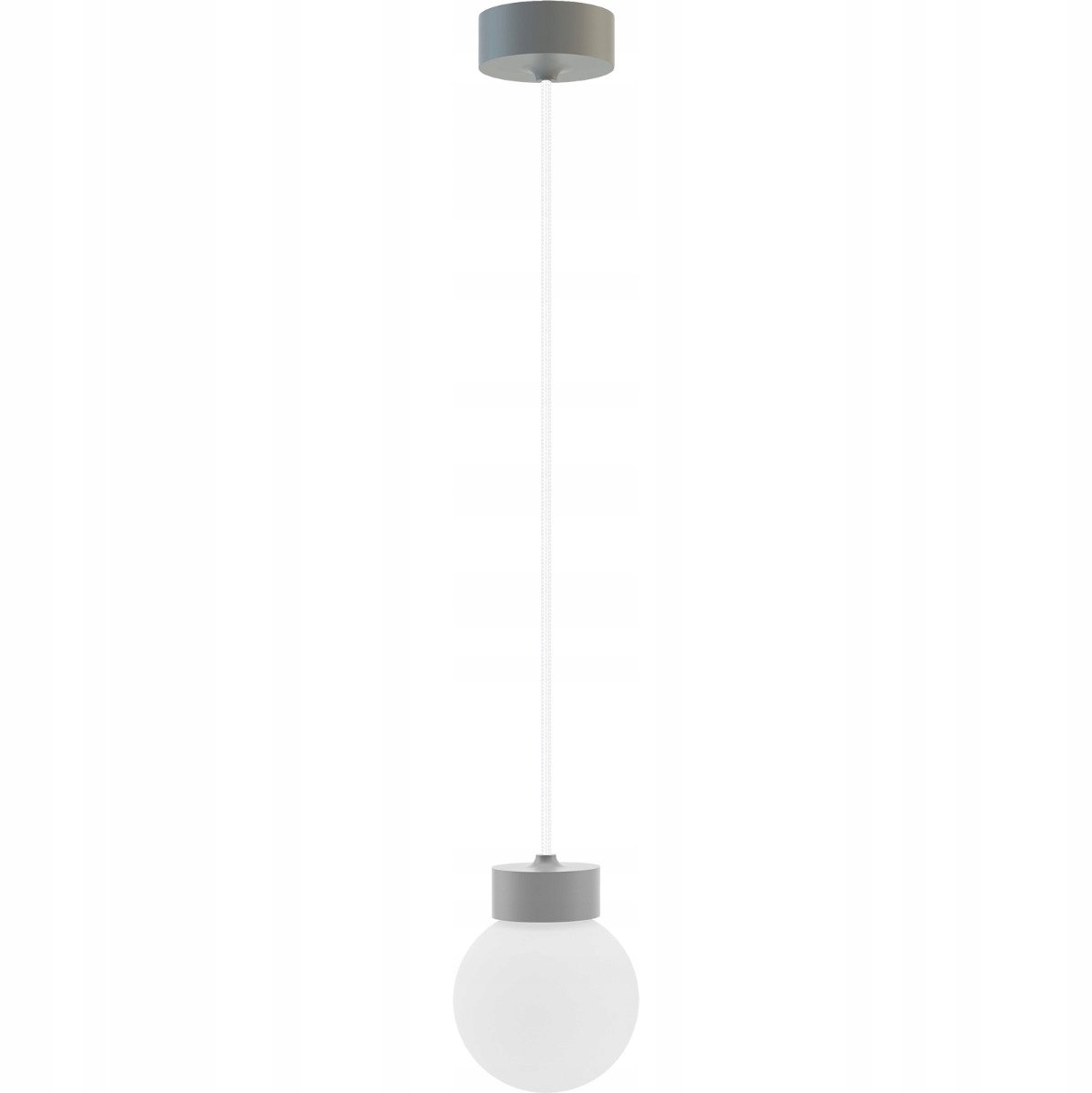 Hellux Barrel-Orb Hanglamp - Grijs Hout - 1xE14