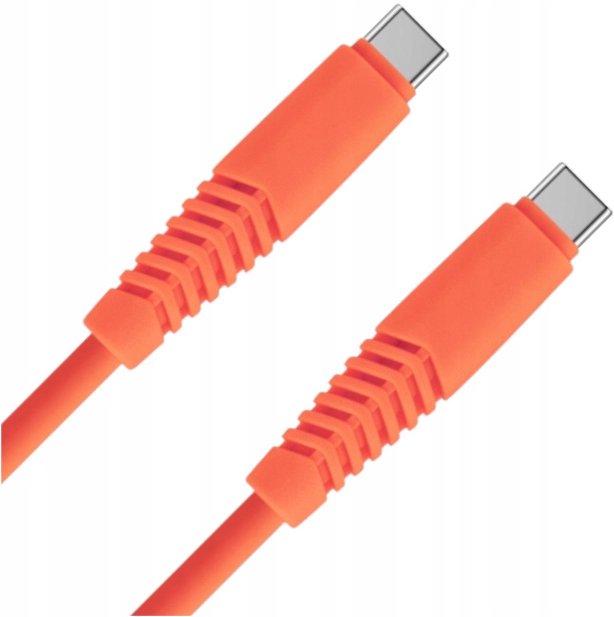 Image of Setty USB-C naar USB-C Kabel 1,5m 2,1A - Levendig Oranje
