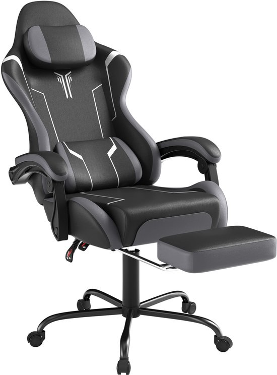 NAIZY Gamingstoel Ergonomisch met Lendenkussen en Voetsteun - NAIZY - €83,99