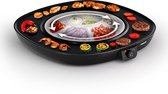 Princess Gourmetstel - Table Chef Pirouette Ø45cm - 103260 - 1100W - 8 Personen - PFAS-Vrij - Grillplaat - Ronddraaiende plaat - Regelbare thermostaat - 2 meter snoer