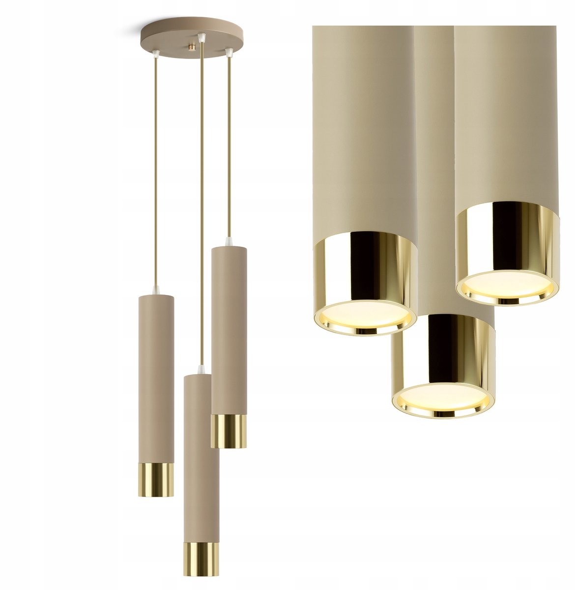 Kashmir Beige Plafondlamp met LED - Elegant & Modern