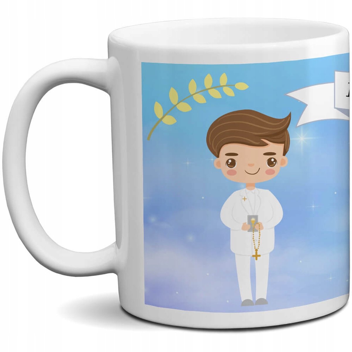 Unieke Communie Mok Jongen - Herdenking Heilige Communie - Cadeau