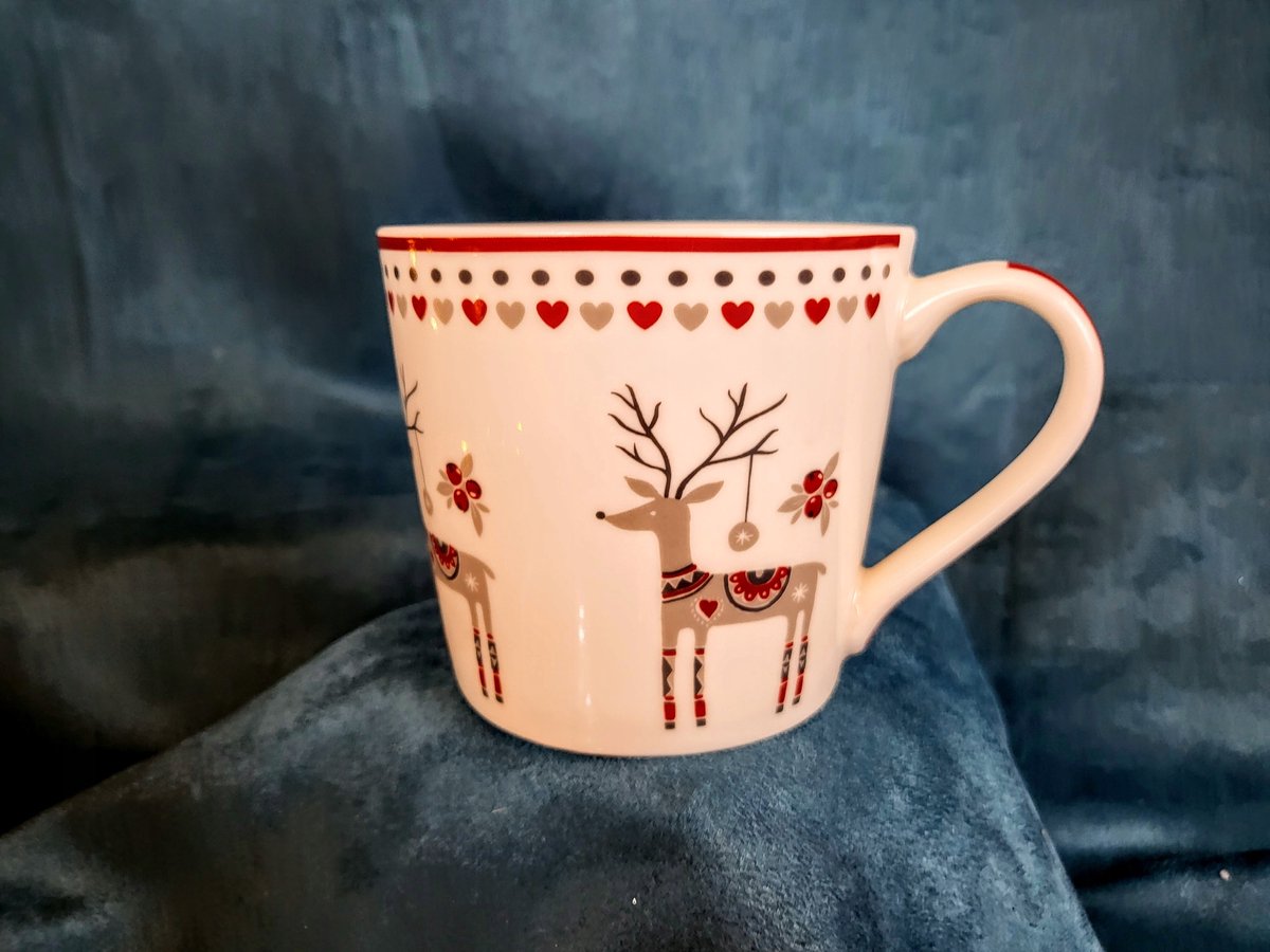 Keramische Mok met Rendieren - 400ml - Kerst Collectie