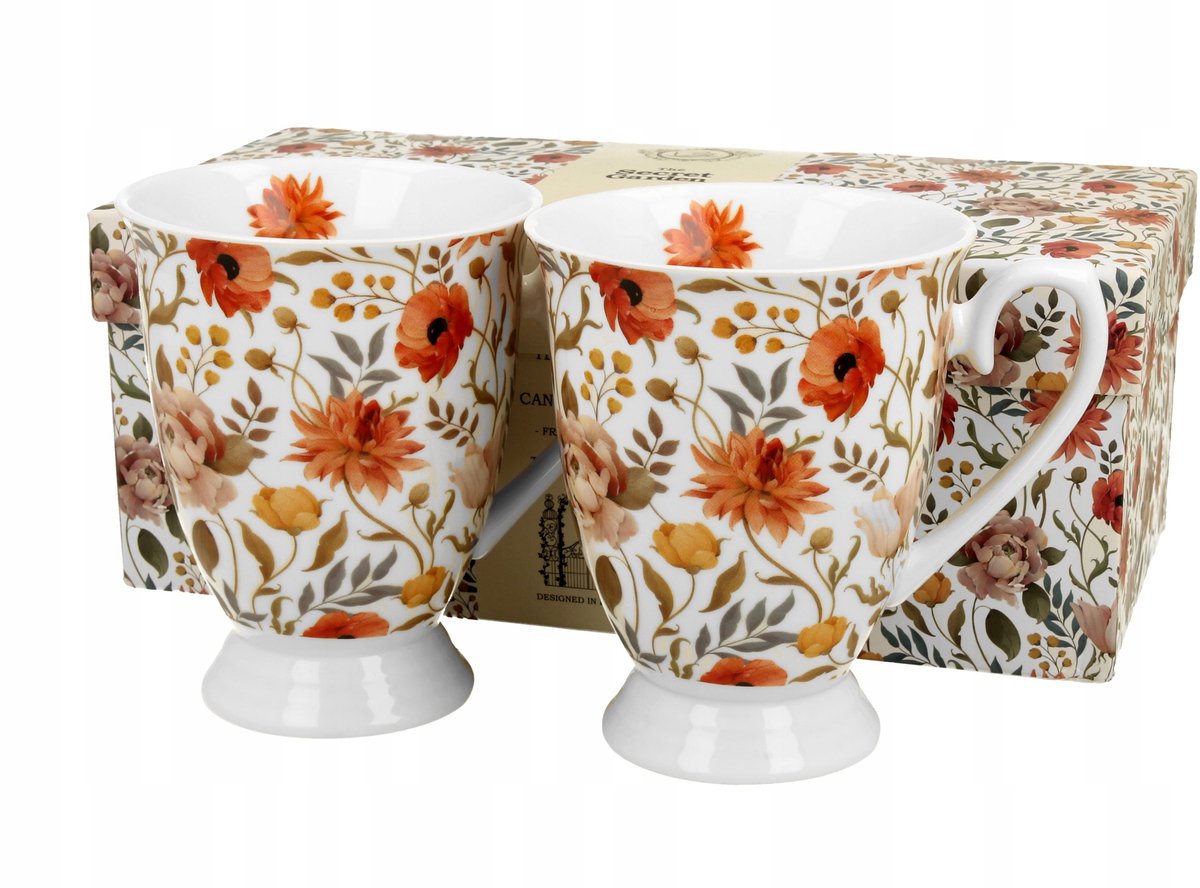 Set van 2 Royal Mokken ZOMERBLOEMEN - Porselein