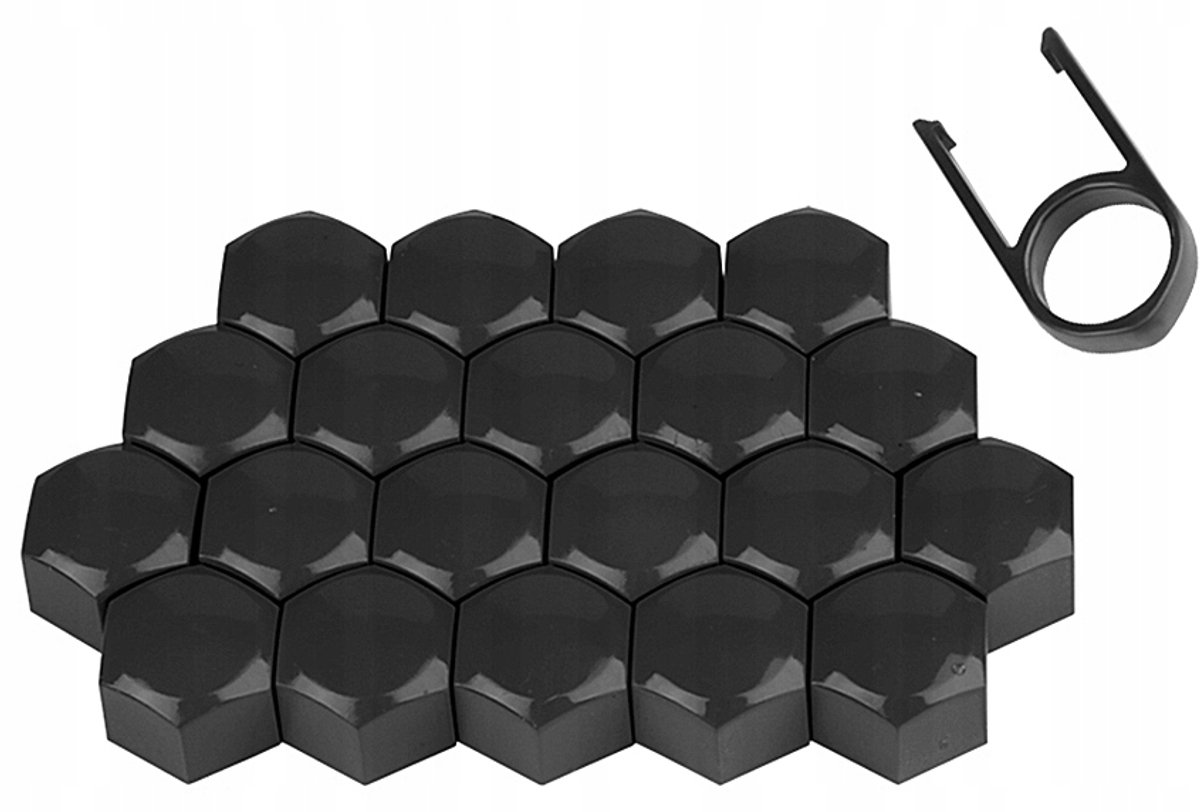 20x Zwarte Dopasowane Naklapki op 19" Schroeven