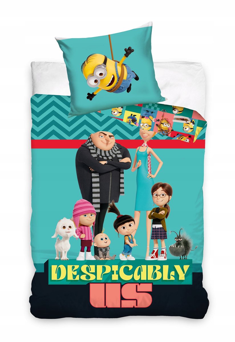 Minions Katoenen Dekbedovertrekset 160x200 cm
