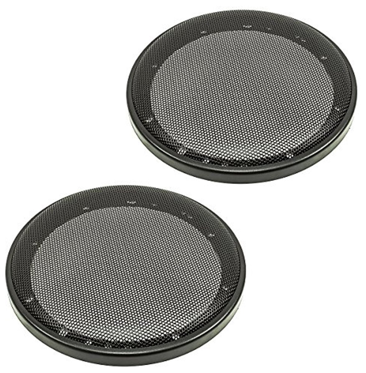 Luidsprekerrooster voor 165mm DIN Luidsprekers - 2-delige Set met Kunststof Ring en Metaal