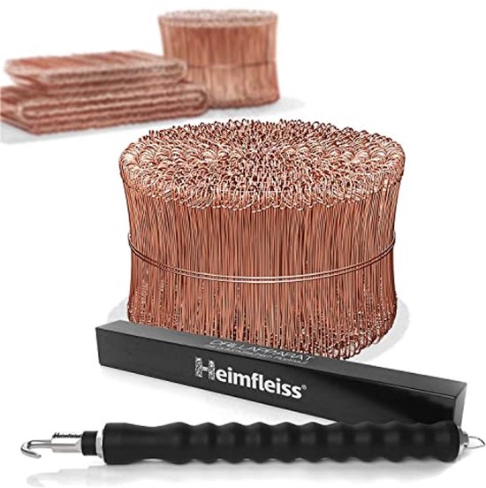Heimfleiss® Torsadeuse Fil de Fer recuit 1,0 x 100-160 mm (1000 pcs Heimfleiss® Torsadeuse Fil de Fer recuit 1,0 x 100-160 mm (1000 pcs