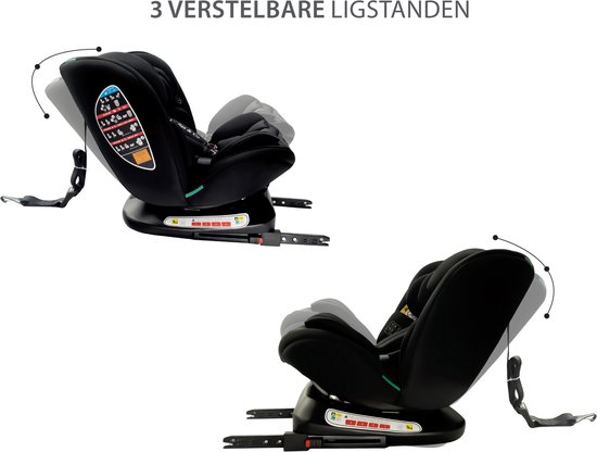 Liefjes & Co Growsafe Autostoel - i-Size 4-in-1 - 360° Draaibaar - ISOFIX & Top Tether - Groep 0/1/2/3 (40–150 cm) van Merkloos — afbeelding 5