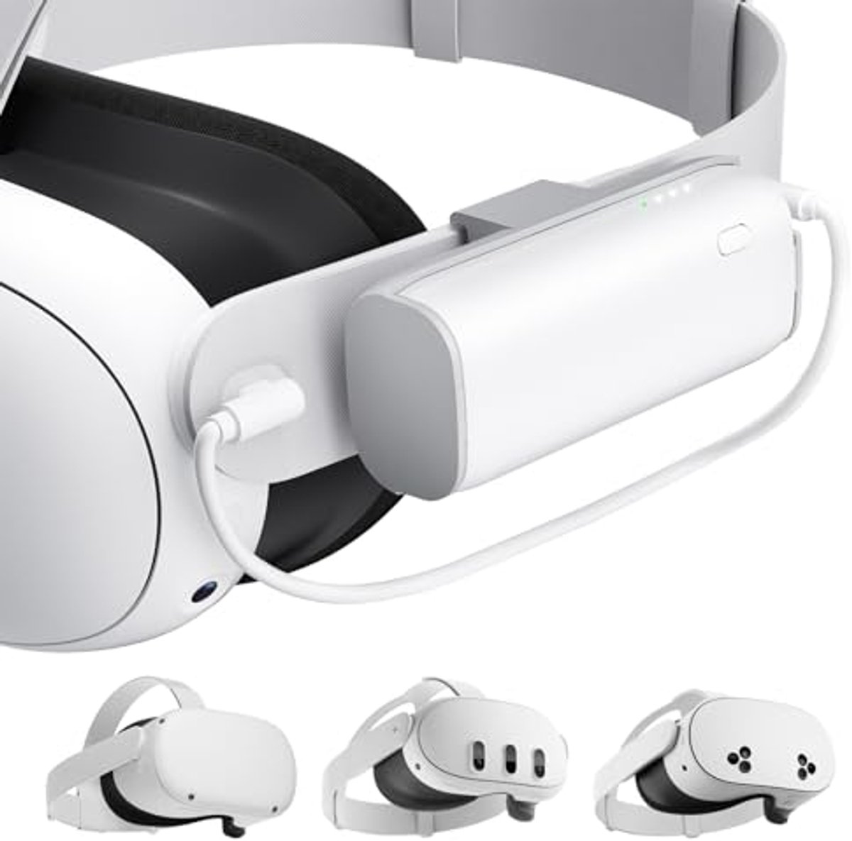 Batterijpakket voor VR-headsets - 5000 mAh, PD20W snel opladen, extra speeltijd tot 3 uur