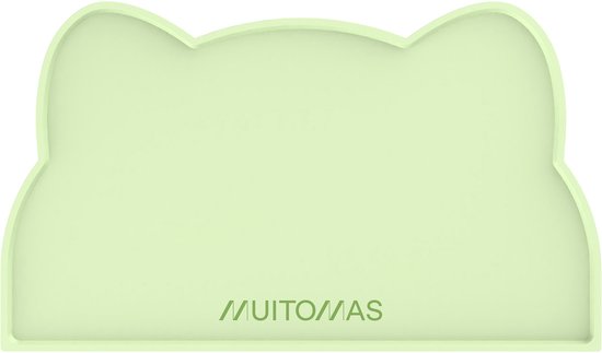Bol Alimentation et boissons Muitomas - Hygiénique - Antidérapant - Protège le sol - Vert