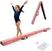COSTWAY Evenwichtsbalk voor kinderen, inklapbaar, gymnastiekbalk met