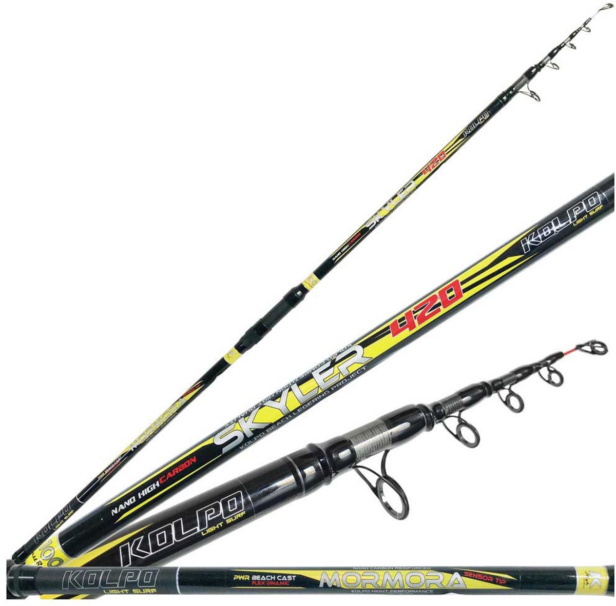 Kolpo Mormora Skyler Telescopische Surfcasting Hengel Zilver 4.20 m / 100 g