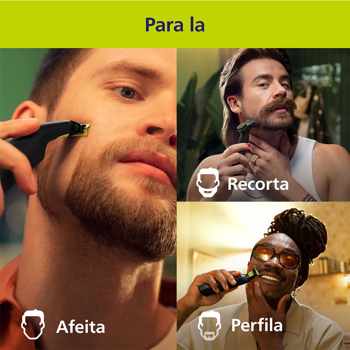 PHILIPS OneBlade Pro 360 Face + Body QP6552/15 Multigroomer Chroom