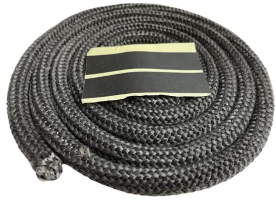 Afdichtingskoord voor Houtkachels en Open Haarden - 10mm x 3m Grafiet Geïmpregneerd