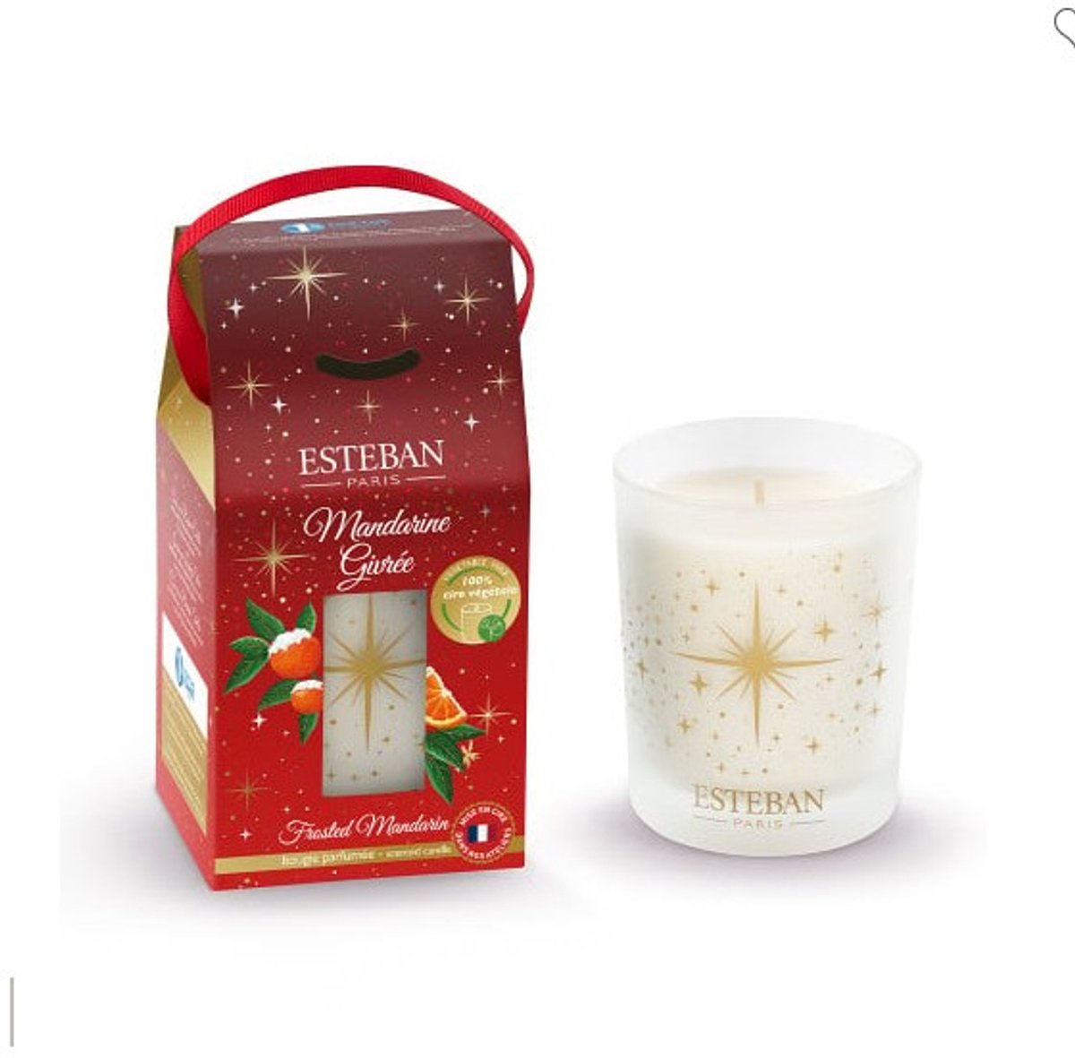 Esteban Mandarine Givrée-Kersteditie geurkaars-180gr