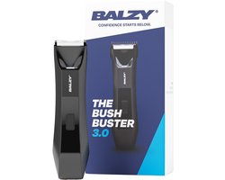 BALZY® BushBuster® 3.0 - Body Trimmer voor Schaamstreek - Bodygroomer mannen - Waterdicht - Veilig scheren - Oplaadbaar