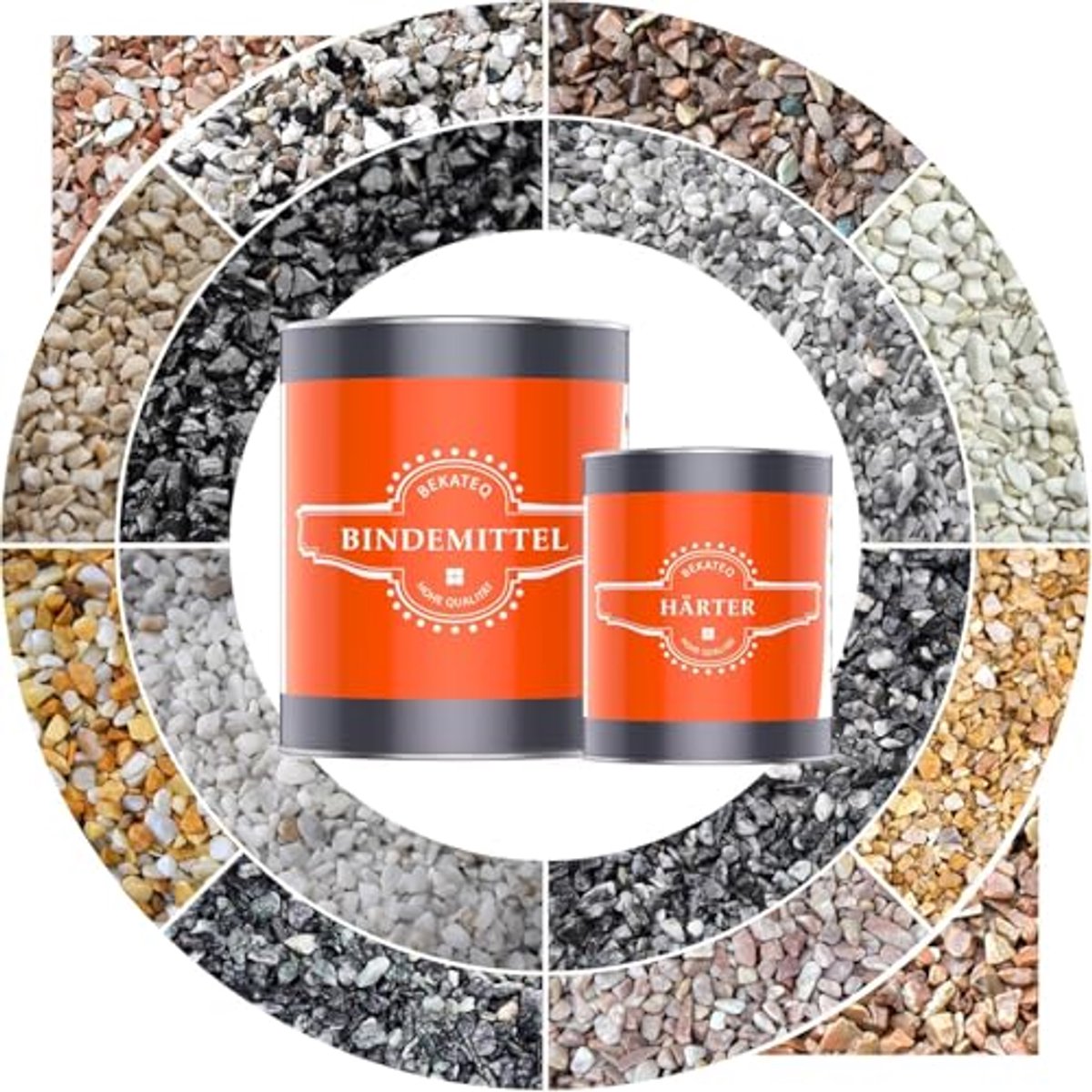 Vloercoating met Marmergrind voor Binnen en Buiten – Epoxyhars Bindmiddel met 25 kg Marmerkiezel