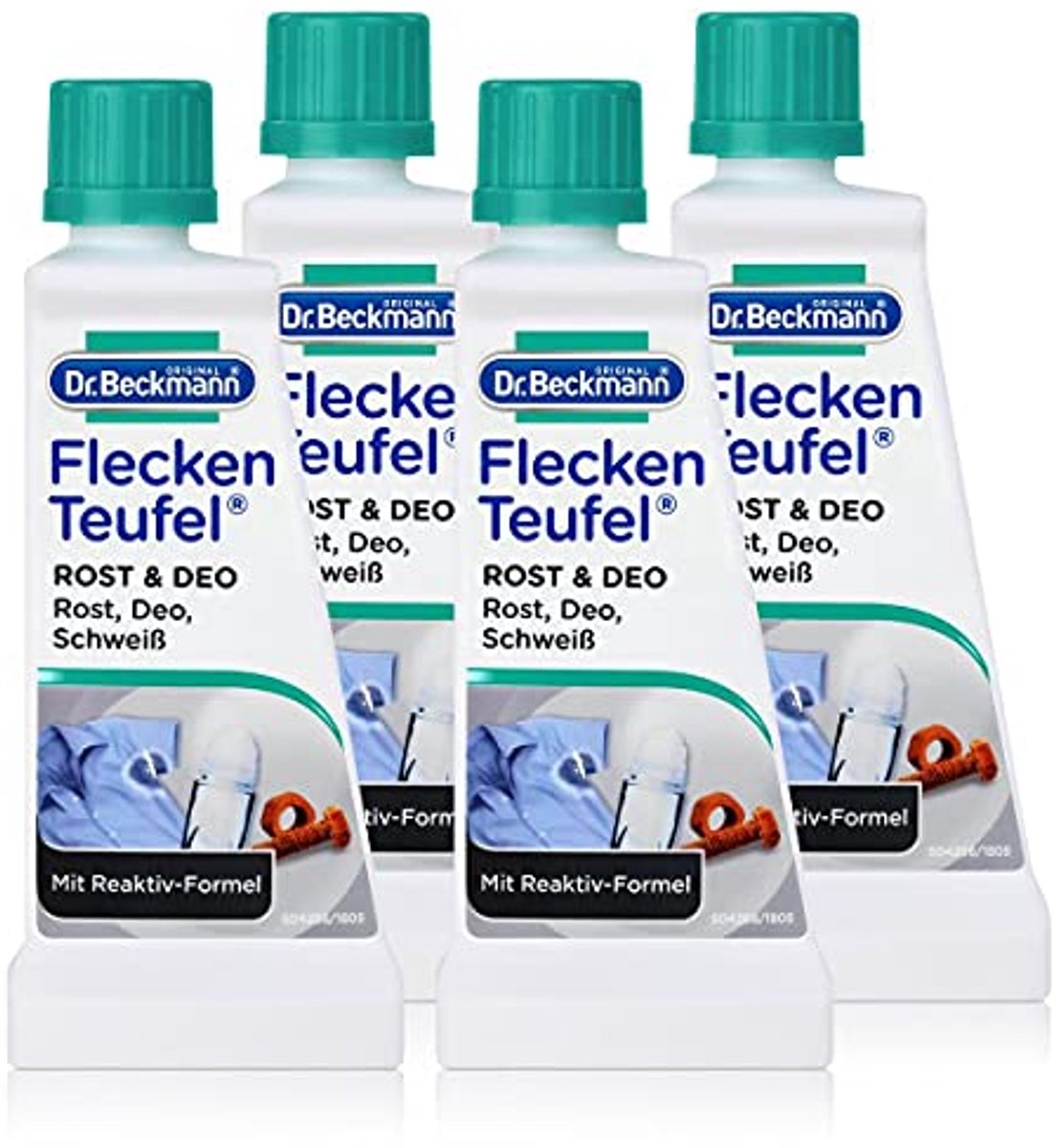Vlekkenduivel Vlekverwijderaar voor Roest en Deodorant 50 ml - 4-Pack