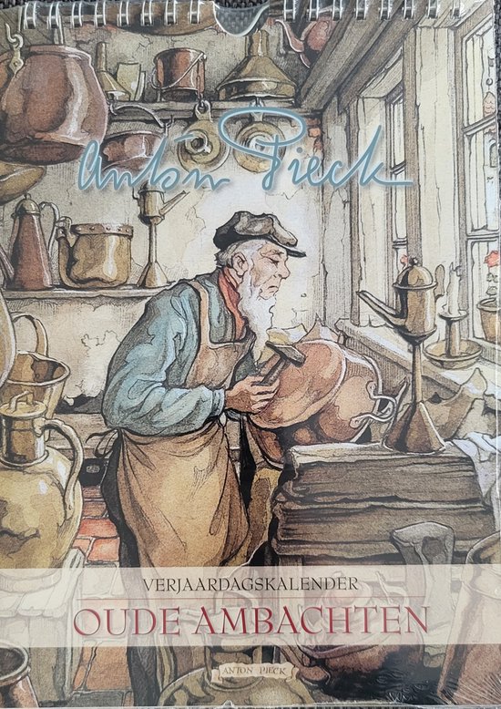 Verjaardagskalender Anton Pieck - Kalender voor verjaardagen per maand