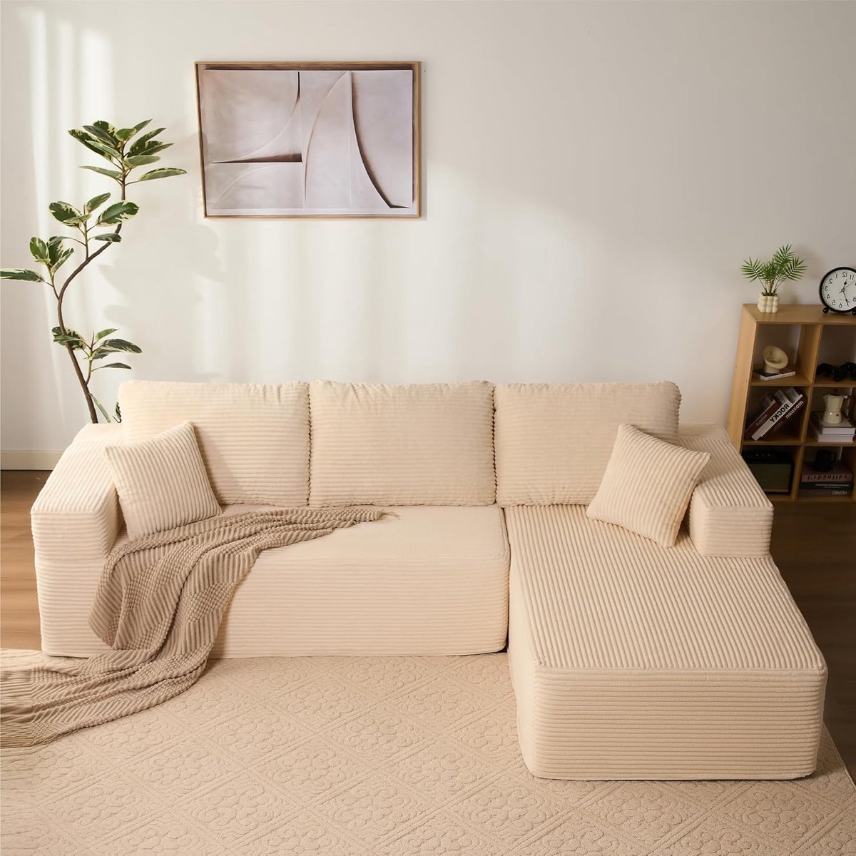 Hoekbank met slaapfunctie Medahomestore Milano - Milano – Modulaire L-vormige slaapbank -