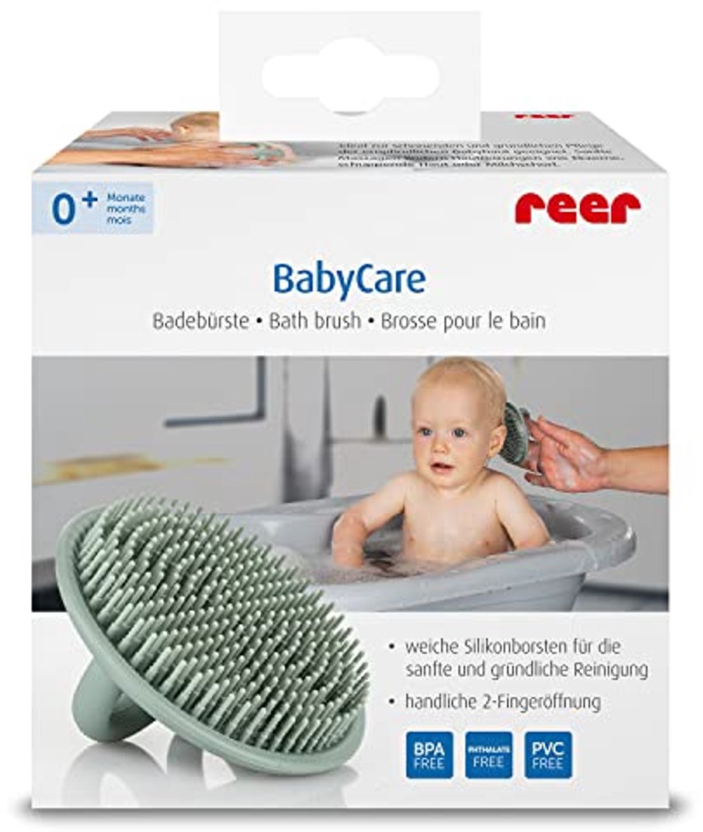 Zachte Siliconen Badborstel voor Baby - Voor Zorgvuldige Reiniging en Massage