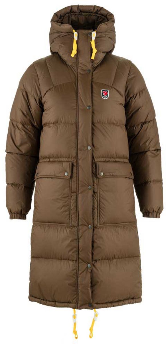 Fjällräven Expedition Long Down Parka Vrouw Dark Oak