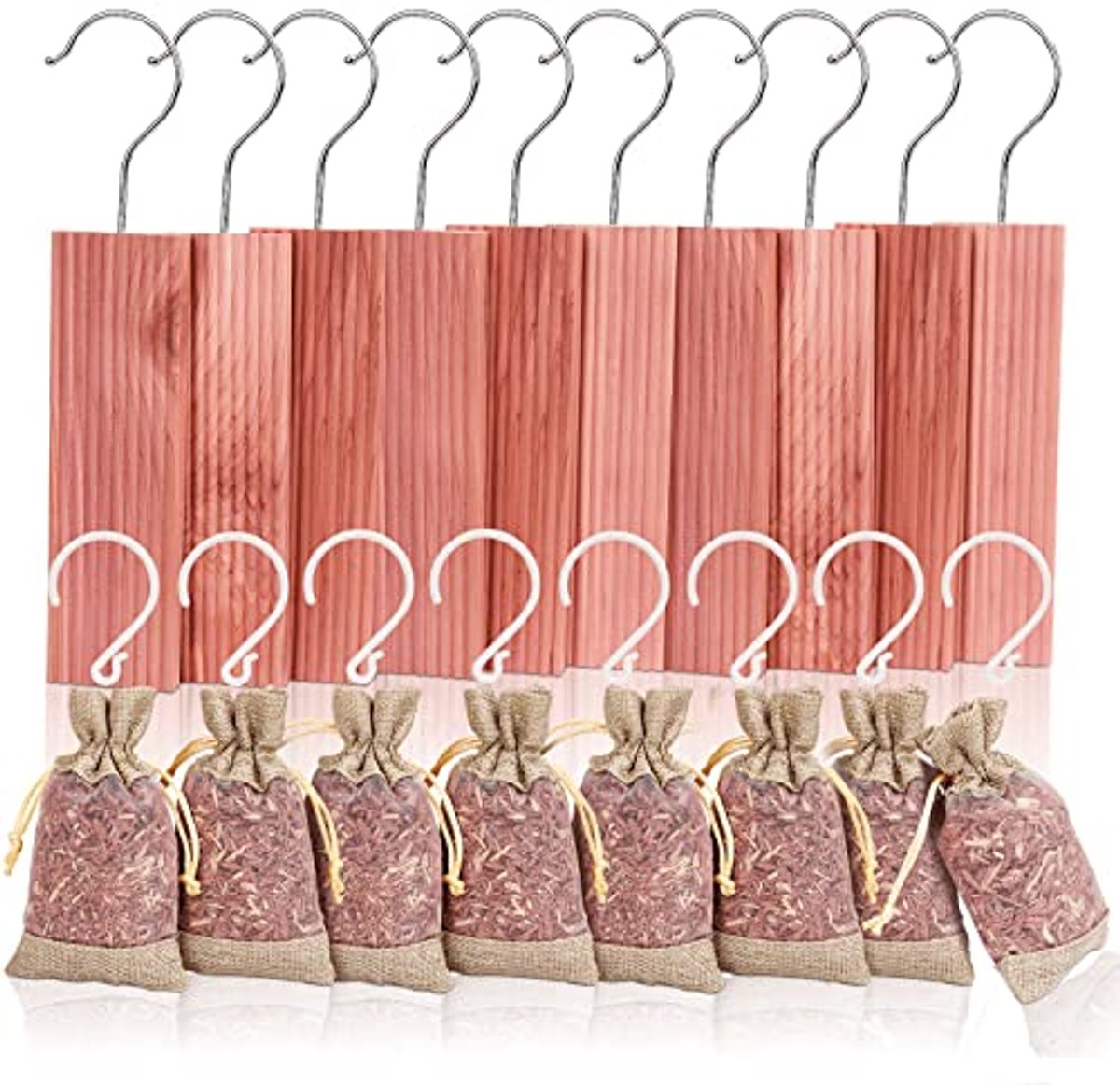 Cederblokken en Cederzakjes voor Kledingopslag - Aromatisch Cederhout Set van 18