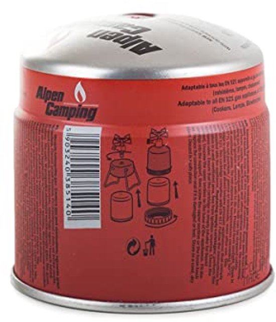 Pack van 12 gaspatronen 190g voor camping en buitentoepassingen — afbeelding 2