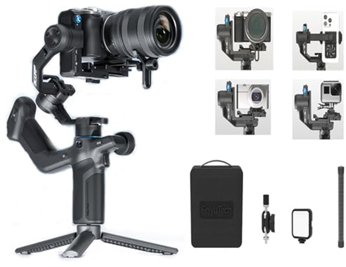 Mini 3 Pro Handheld Gimbal met AI Tracking en 3-assige Stabilisatie voor Camera's en Smartphones
