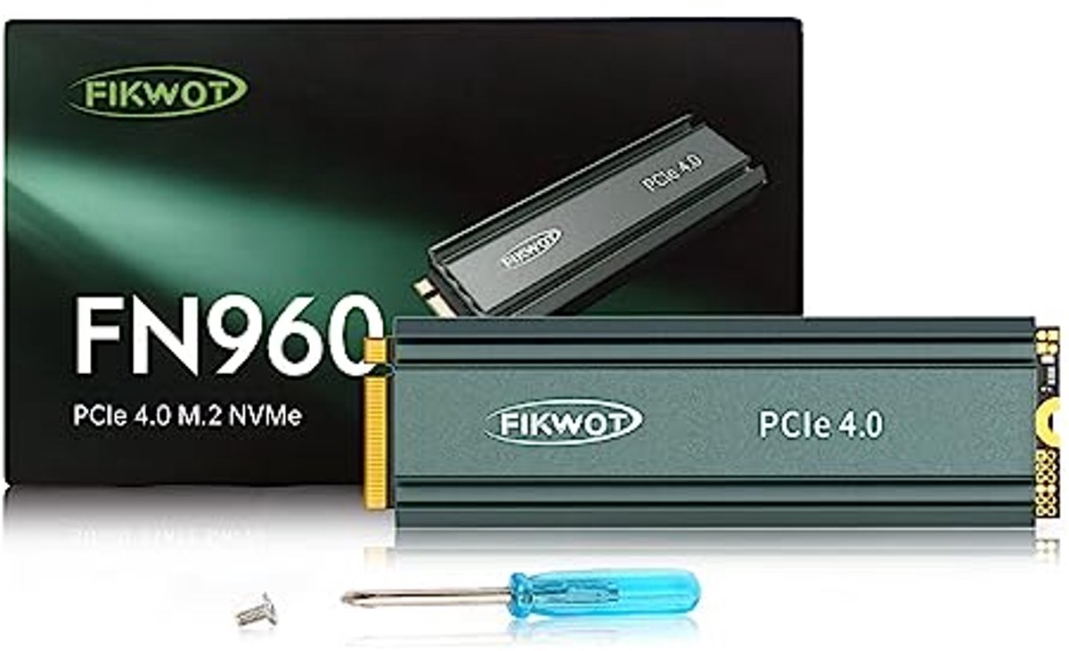 4 TB M.2 NVMe SSD - 5000 MB/s interne solid-state drive met koellichaam voor PS5 en laptops