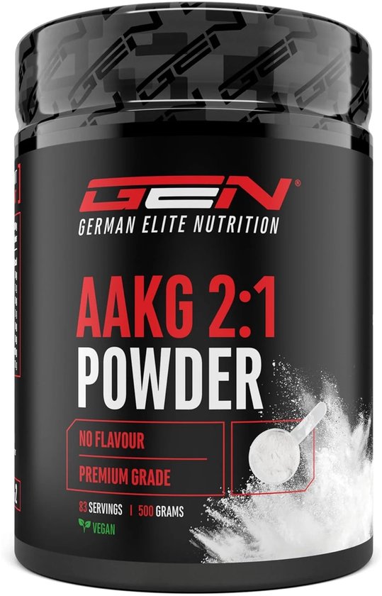 German Elite Nutrition AAKG - L-Arginine Alfa-Ketoglutaraat (2:1) - Veganistisch - 500g