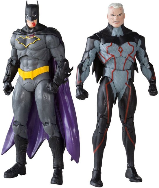 McFarlane Toys DC Collector Action Figuur Pack of 2 Omega (Unmasked) & Batman (Bloody)(Gold Label) 18 cm Action Figuur