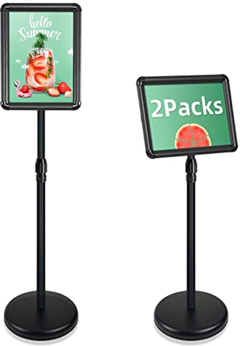 2 Stuks A4 Bordhouder Standaard Display voor Posterstandaard