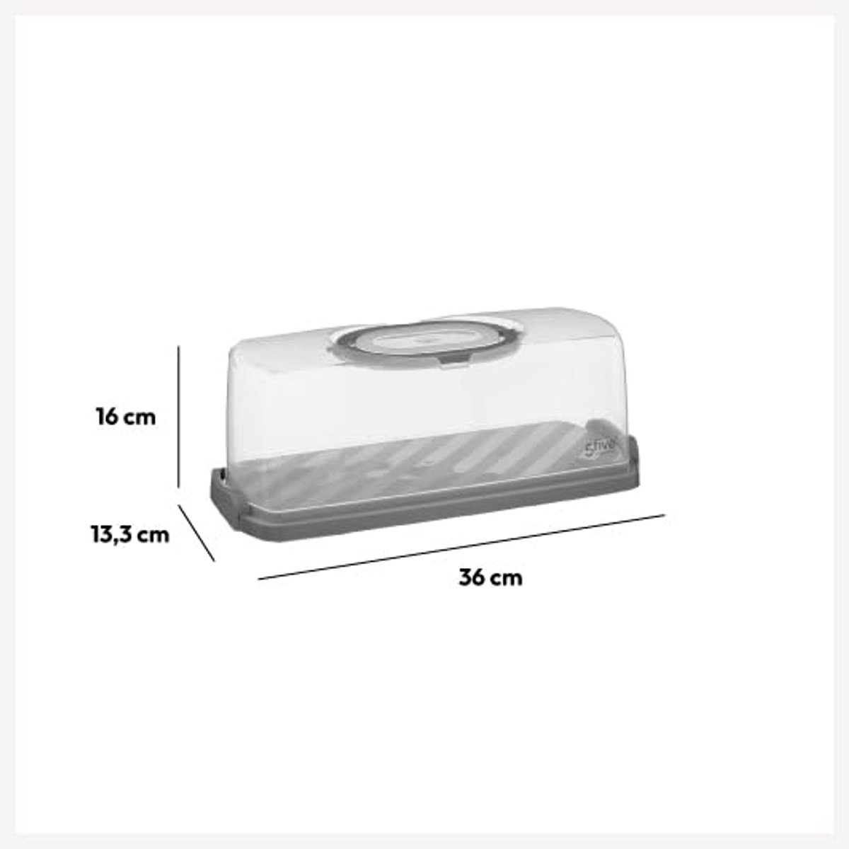 Taartdoos 33 x 16 cm - Kunststof Voor Taarten en Gebak