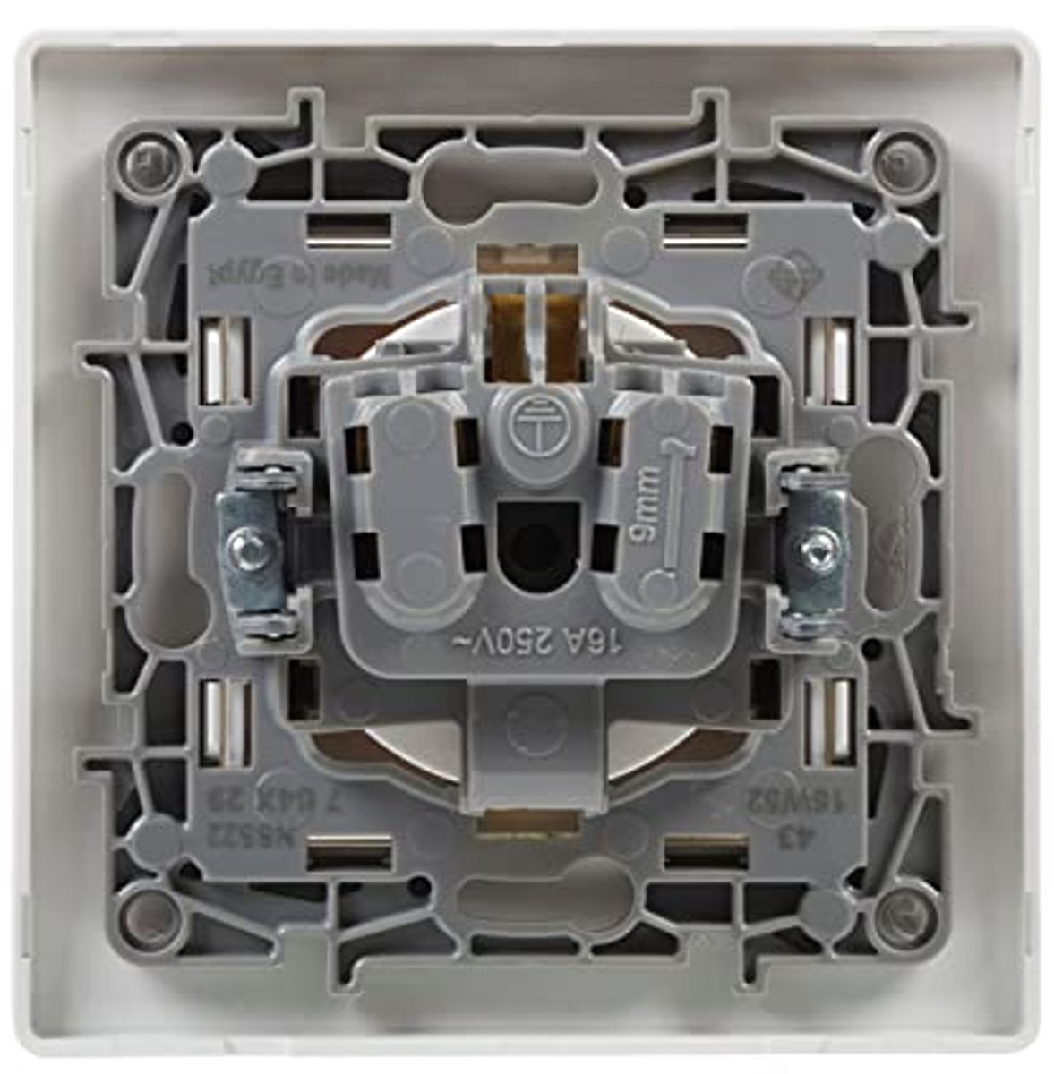 Stopcontacten Verpakking met 5 Stuks 2P+T, 16 A, 230 V, Wit