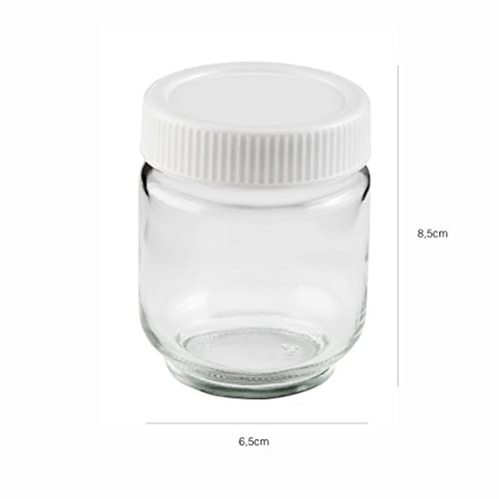 Transparante Yoghurtbekers van Glas met Schroefdeksel - 7 Stuks, 190 ml, BPA-vrij en Vaatwasmachinebestendig — afbeelding 3