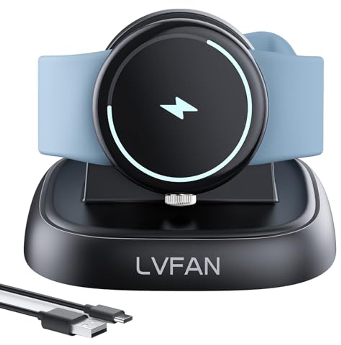 Oplader Dock voor Pixel Watch 3/2 - USB C-oplaadkabel en magnetische oplaadstandaard