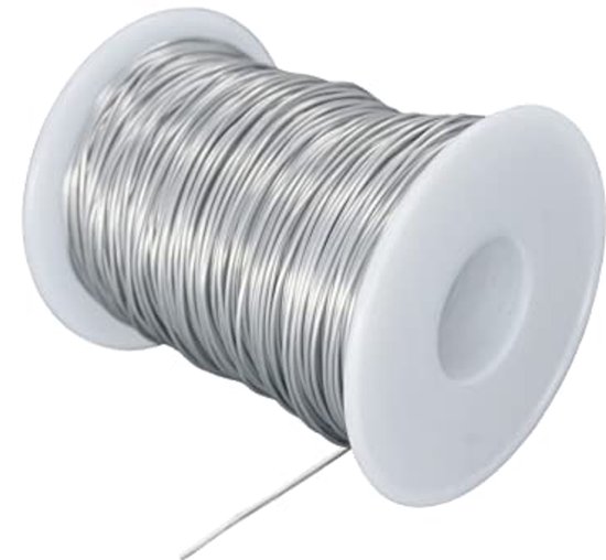 Fil En Acier Inoxydable 304 Calibre 18 (1mm) - 30,5 Mètres Pour Bijoux Et Bricolage
