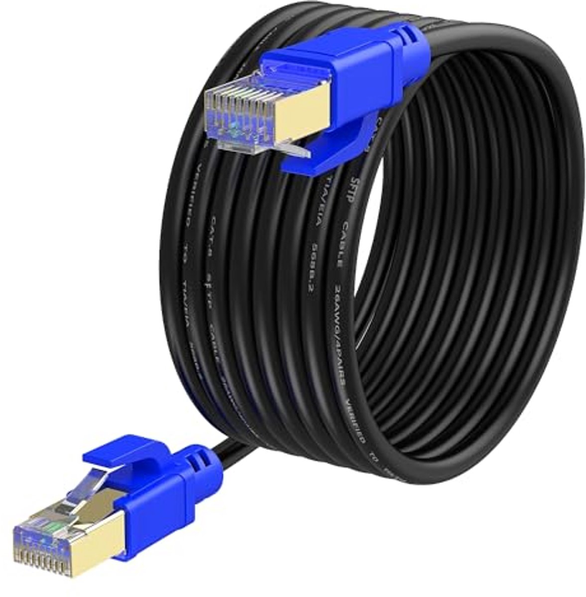 Hoge Snelheid CAT 8 Ethernet-kabel 25M voor Stabiliteit en Betrouwbaarheid