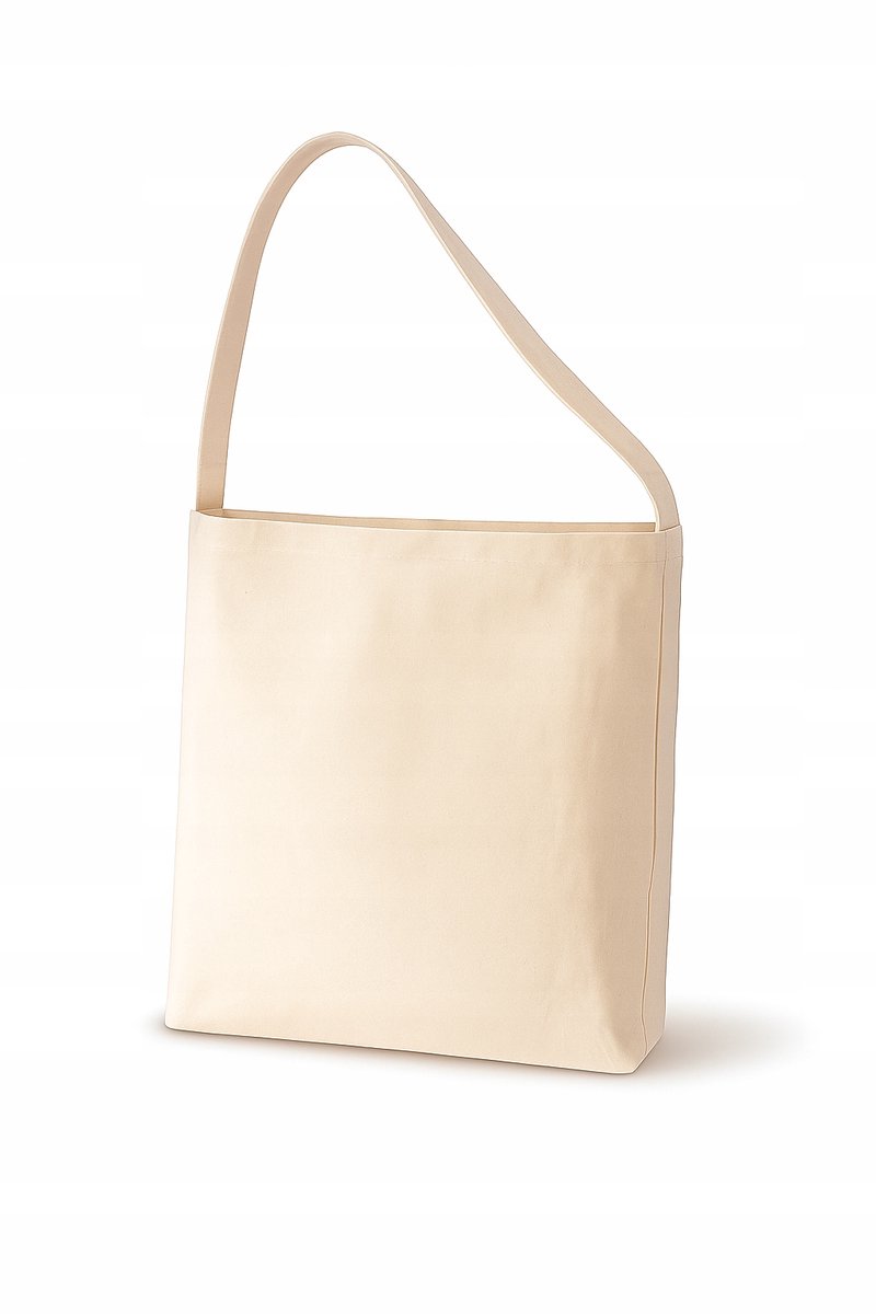Grote Katoenen Boodschappentas 44x35 cm Ecru - Stevig en Ruim