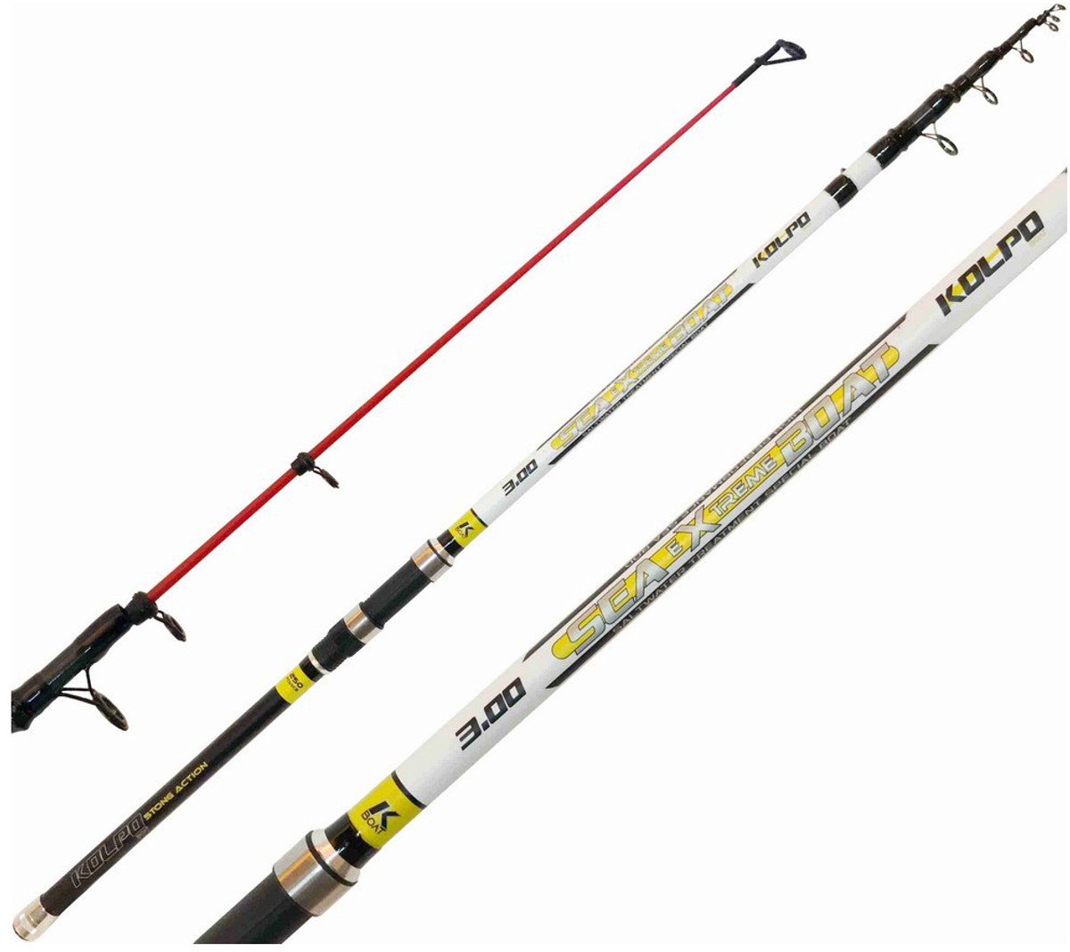 Kolpo Sea Extreme Boat Tele Bodemvissen Hengel Goud 3.00 m / 250 g