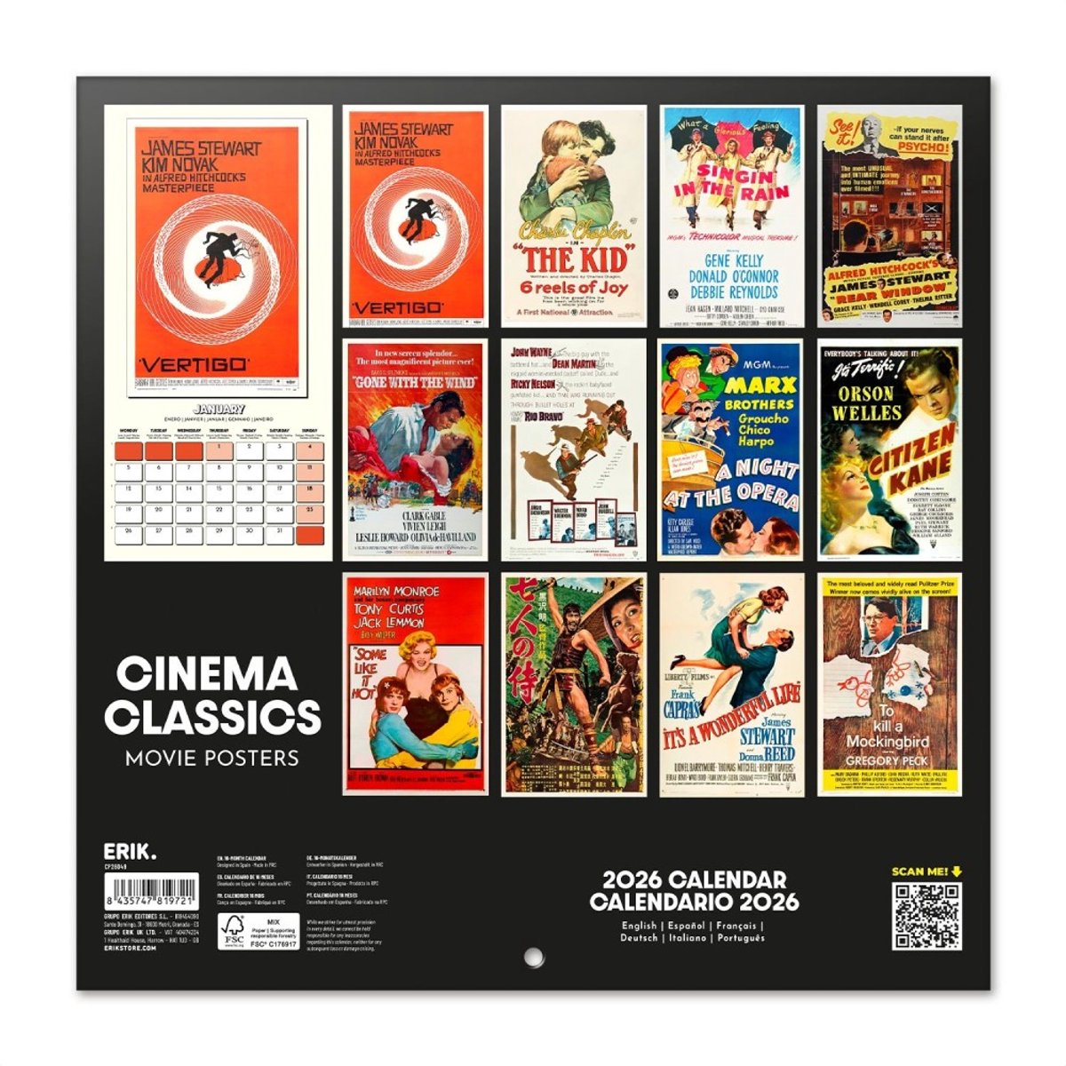 TGSC Art Deco kalender 2026, 16 maanden (september 2025 - december 2026